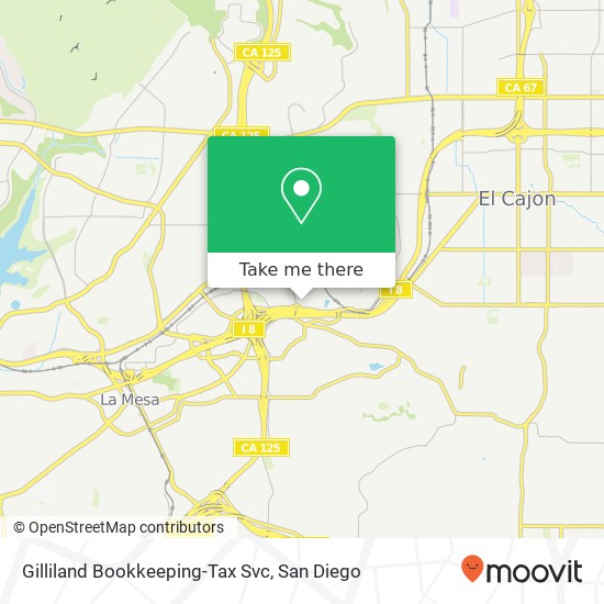 Gilliland Bookkeeping-Tax Svc map