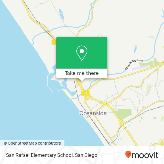 Mapa de San Rafael Elementary School