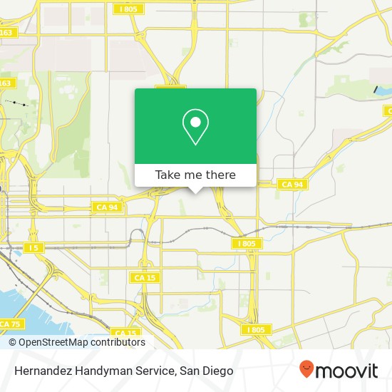 Mapa de Hernandez Handyman Service