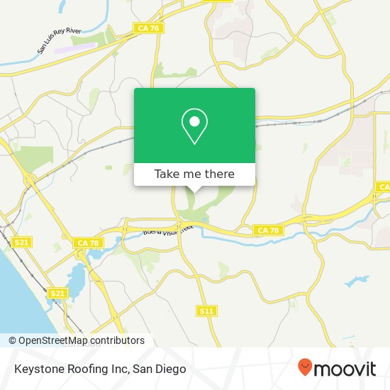 Mapa de Keystone Roofing Inc