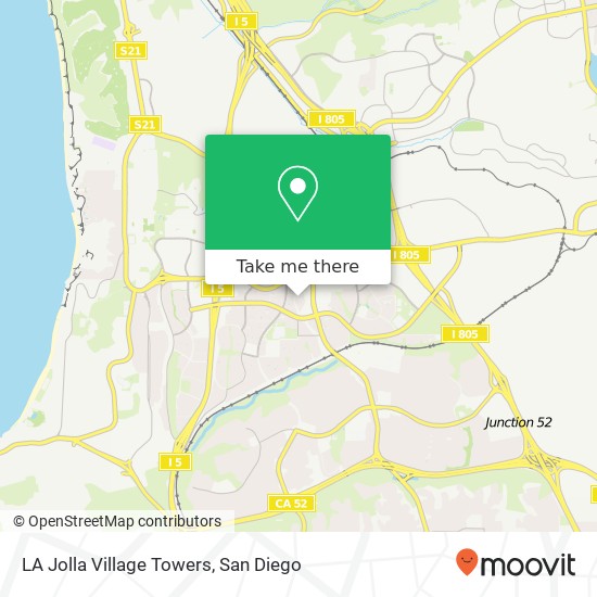 Mapa de LA Jolla Village Towers