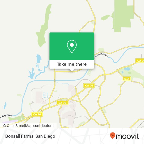 Bonsall Farms map