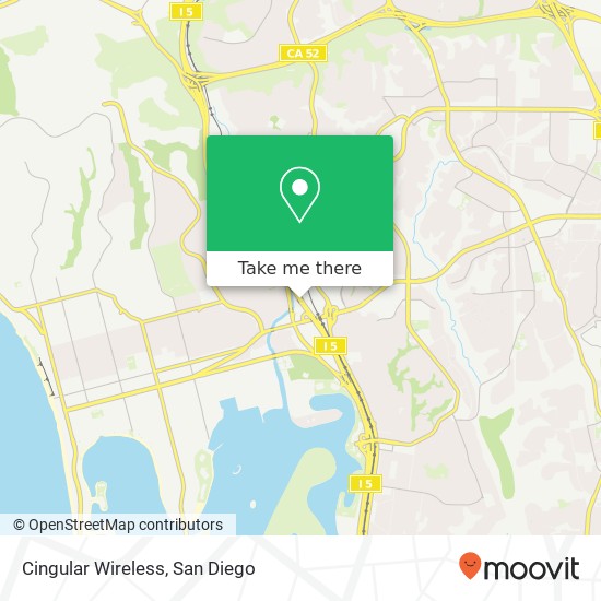 Mapa de Cingular Wireless