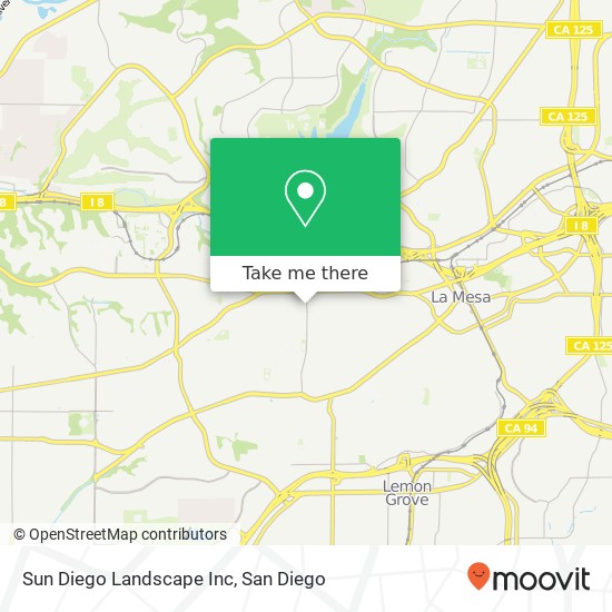 Sun Diego Landscape Inc map