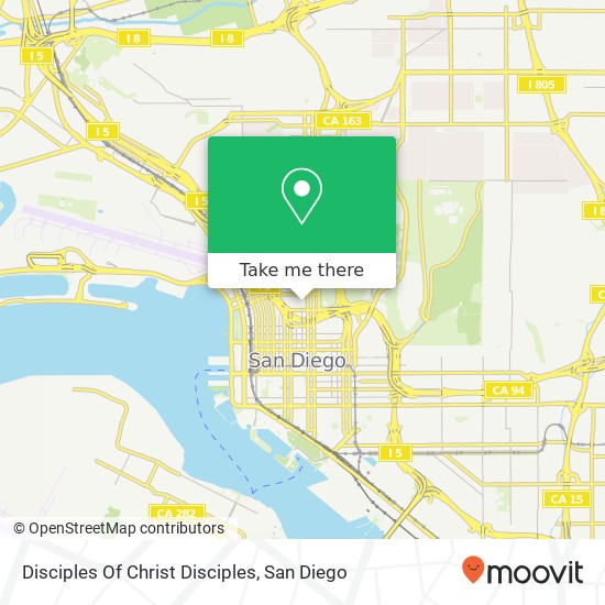 Disciples Of Christ Disciples map