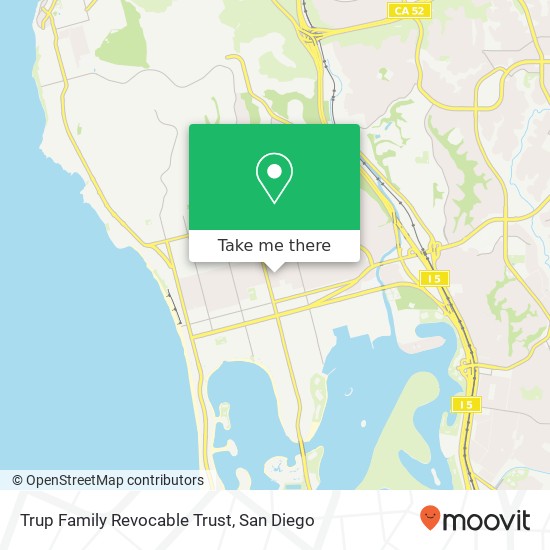 Mapa de Trup Family Revocable Trust