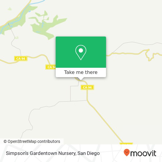 Simpson's Gardentown Nursery map