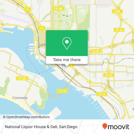 National Liquor House & Deli map