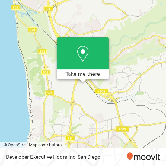 Developer Executive Hdqrs Inc map