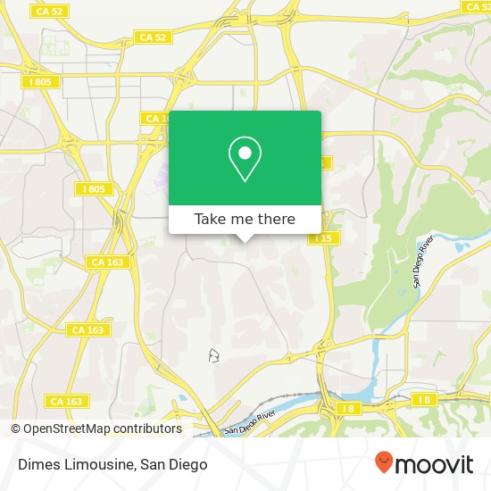 Dimes Limousine map