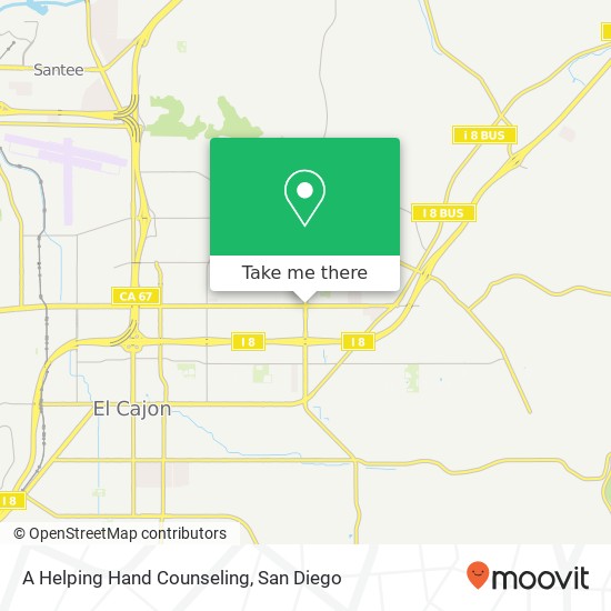 A Helping Hand Counseling map