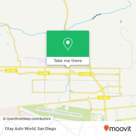 Mapa de Otay Auto World