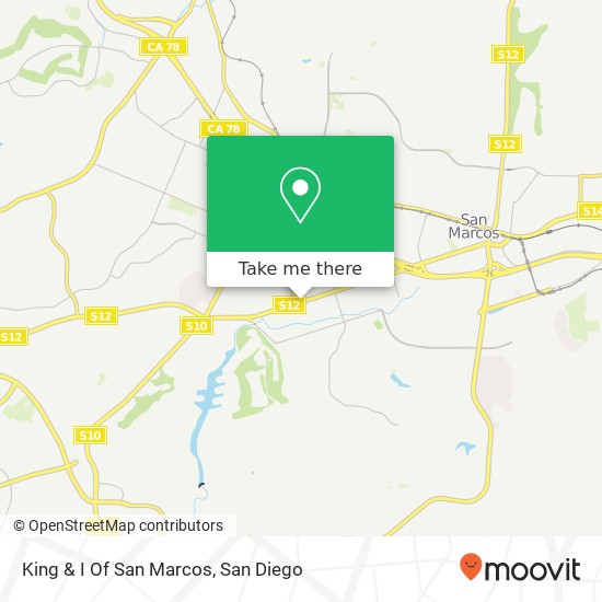 King & I Of San Marcos map