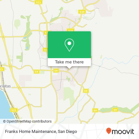 Franks Home Maintenance map