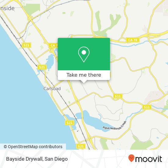 Mapa de Bayside Drywall