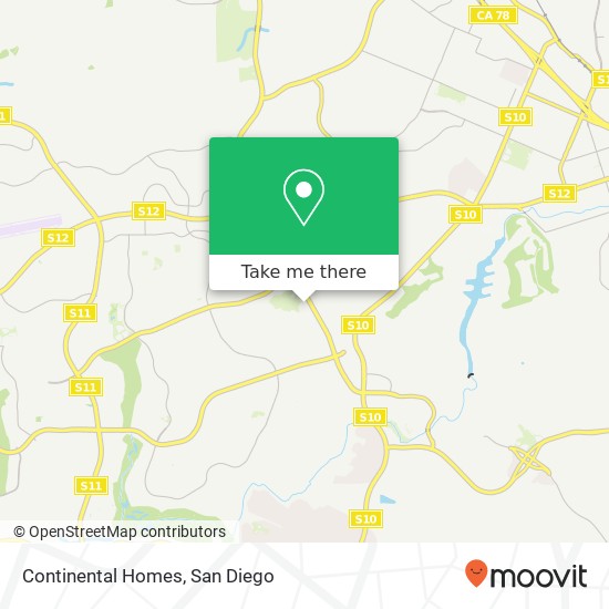 Continental Homes map