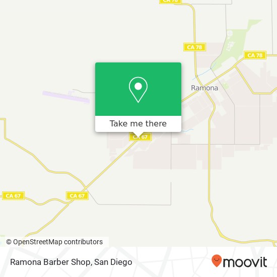 Ramona Barber Shop map