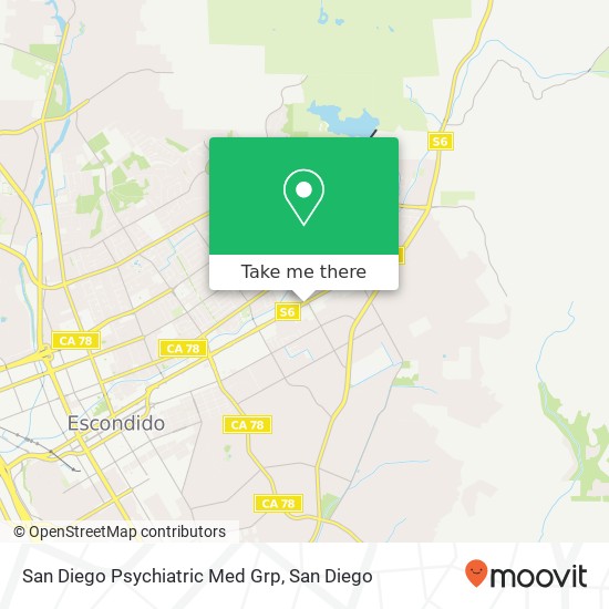 Mapa de San Diego Psychiatric Med Grp