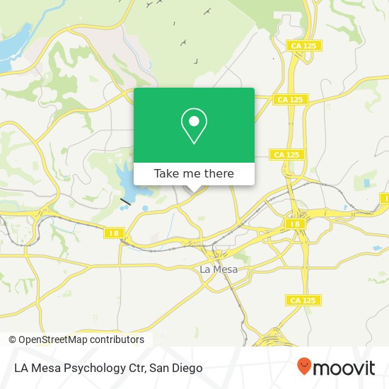 Mapa de LA Mesa Psychology Ctr