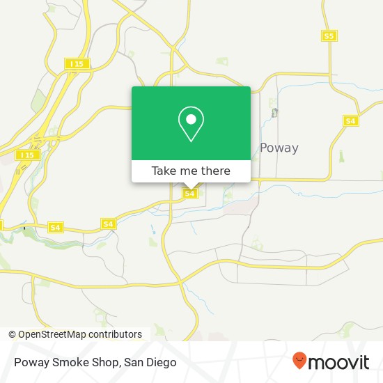 Poway Smoke Shop map