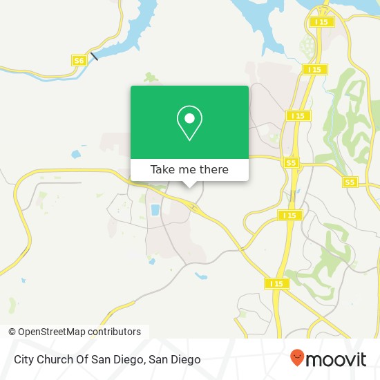 Mapa de City Church Of San Diego