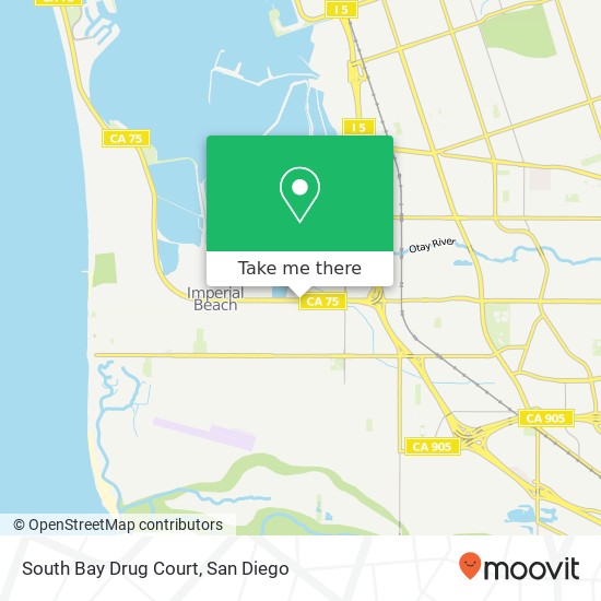 Mapa de South Bay Drug Court