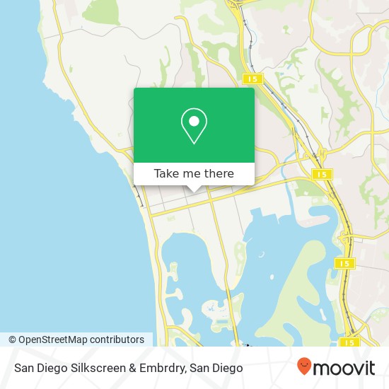 Mapa de San Diego Silkscreen & Embrdry