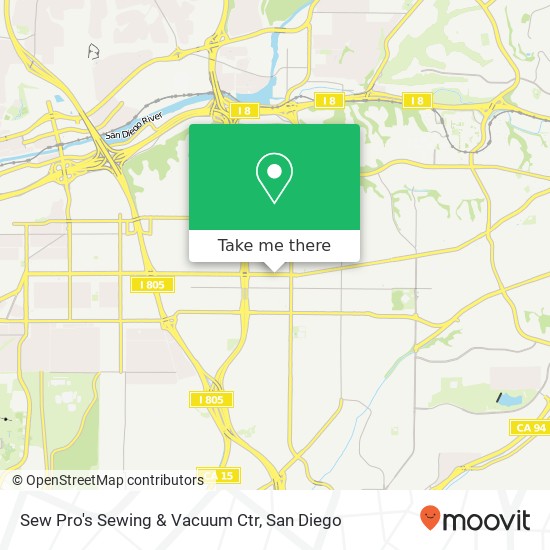 Mapa de Sew Pro's Sewing & Vacuum Ctr