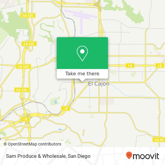 Sam Produce & Wholesale map