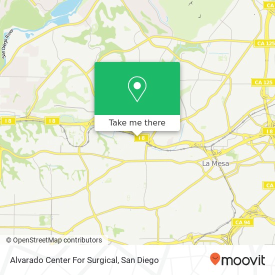 Alvarado Center For Surgical map
