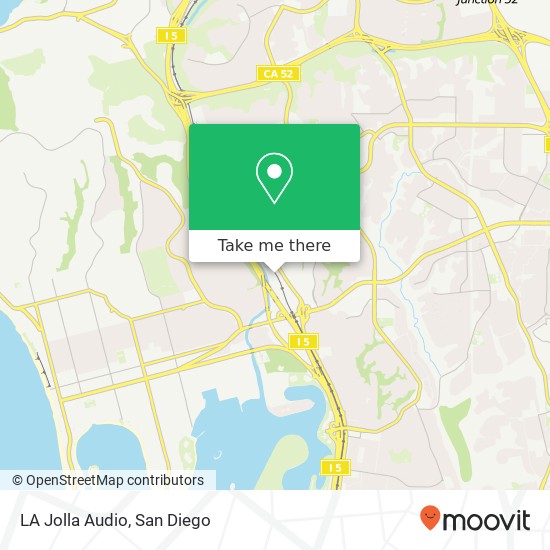 Mapa de LA Jolla Audio