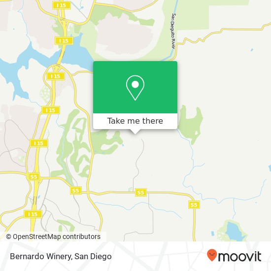 Mapa de Bernardo Winery