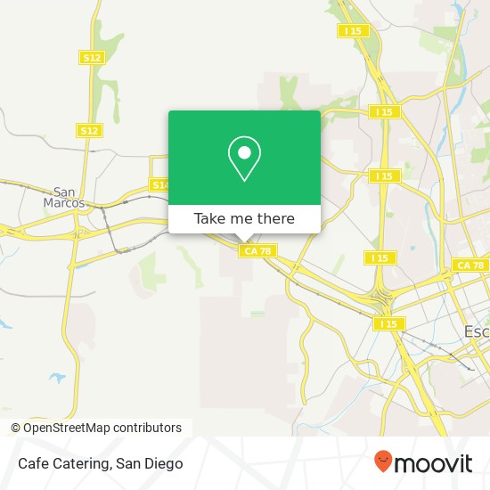 Cafe Catering map