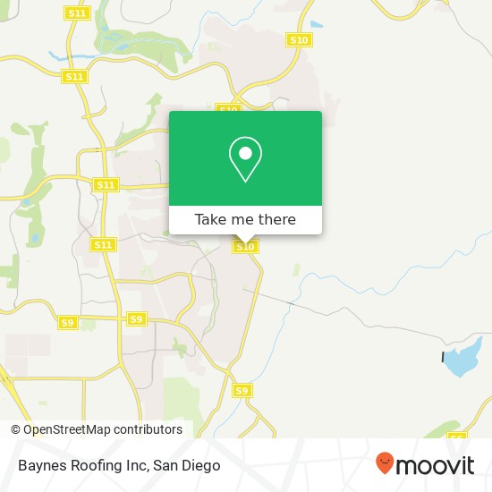 Baynes Roofing Inc map