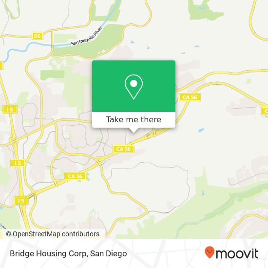 Bridge Housing Corp map