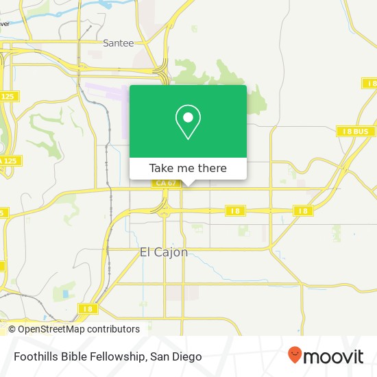 Mapa de Foothills Bible Fellowship