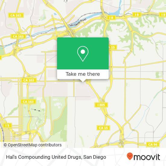 Mapa de Hal's Compounding United Drugs