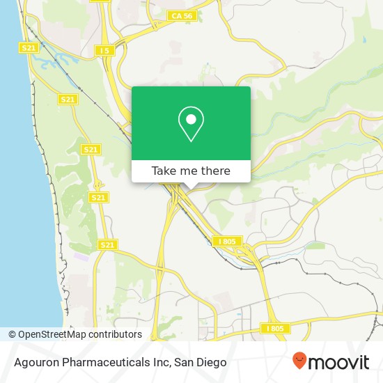 Mapa de Agouron Pharmaceuticals Inc