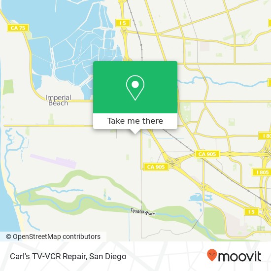 Carl's TV-VCR Repair map