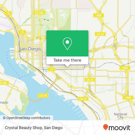 Mapa de Crystal Beauty Shop