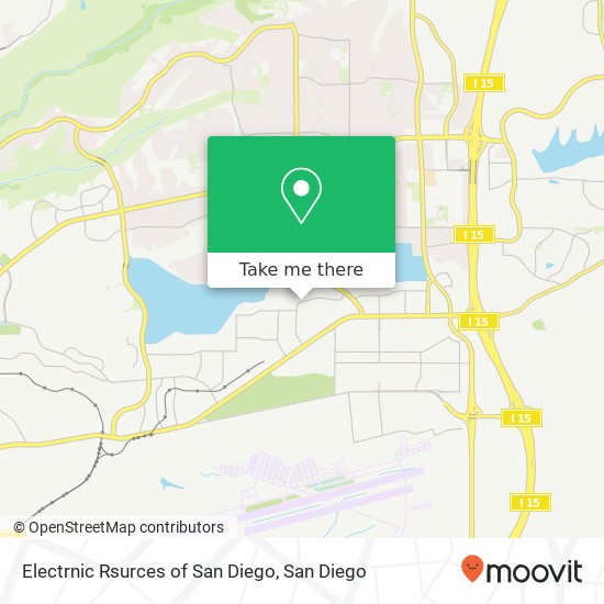 Mapa de Electrnic Rsurces of San Diego