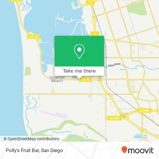 Mapa de Polly's Fruit Bar