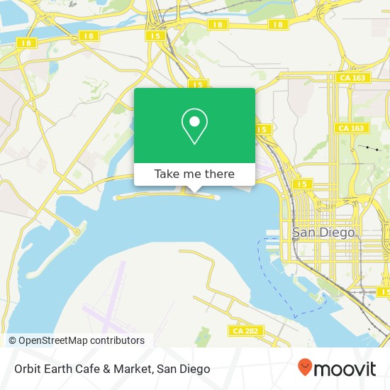 Mapa de Orbit Earth Cafe & Market