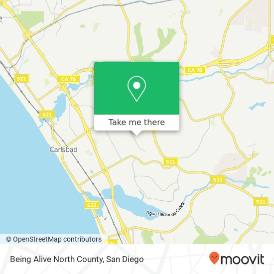 Mapa de Being Alive North County