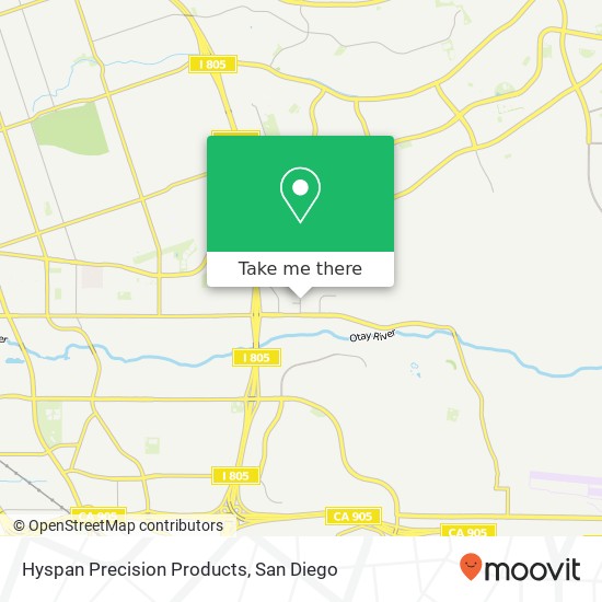 Hyspan Precision Products map