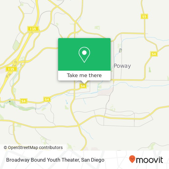 Mapa de Broadway Bound Youth Theater