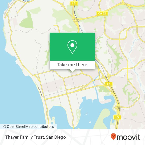 Mapa de Thayer Family Trust