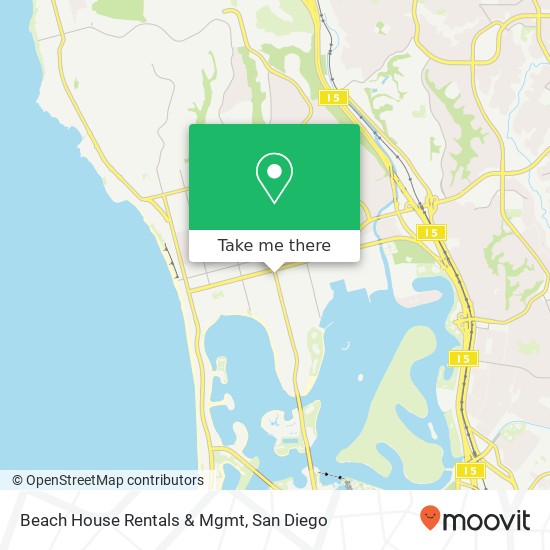 Beach House Rentals & Mgmt map