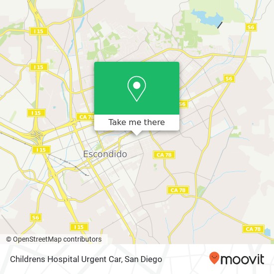 Mapa de Childrens Hospital Urgent Car