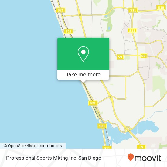 Professional Sports Mktng Inc map